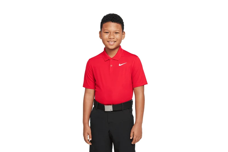 Nike Dri-FIT Victory Polo Kinder L schwarz/weiß
