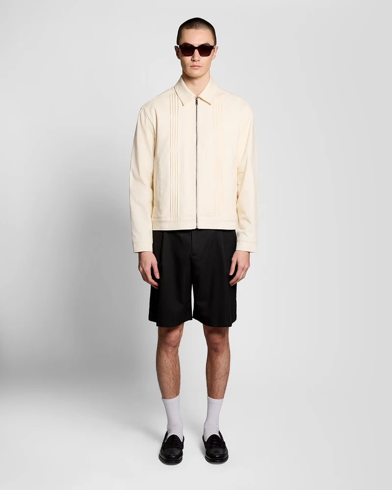 Pintuck Zip-Through Jacket