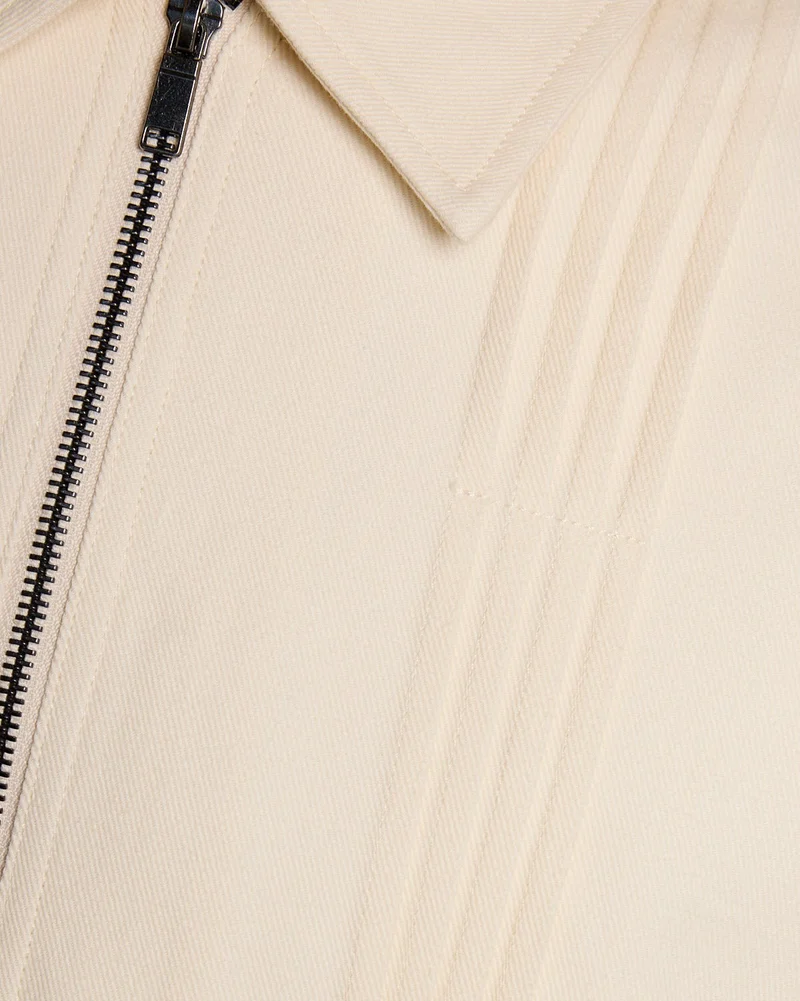 Pintuck Zip-Through Jacket