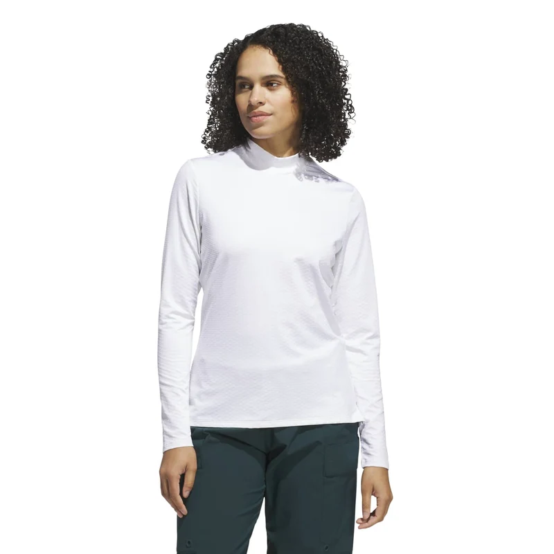 adidas Beyond the Course Mesh Longsleeve Mock Shirt Damen XS weiß XS weiß XS weiß