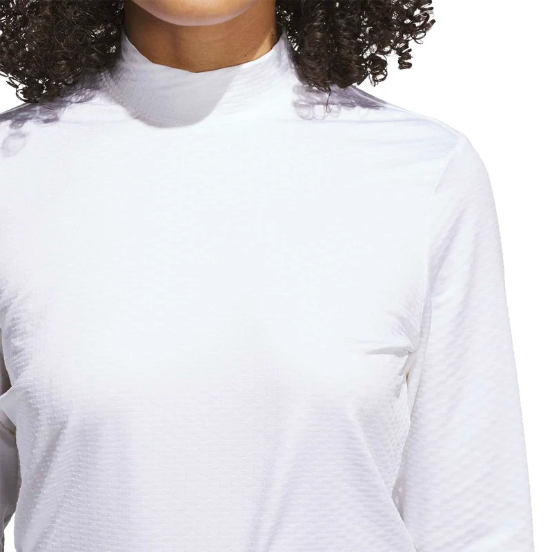 adidas Beyond the Course Mesh Longsleeve Mock Shirt Damen XS weiß XS weiß XS weiß