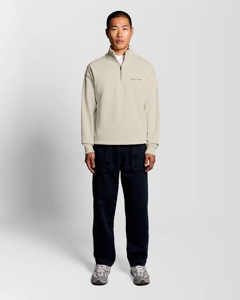 Heavyweight Script 1/4 Zip Sweatshirt
