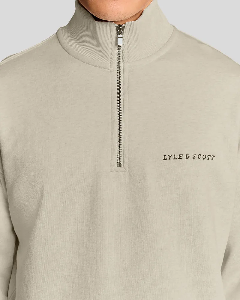 Heavyweight Script 1/4 Zip Sweatshirt