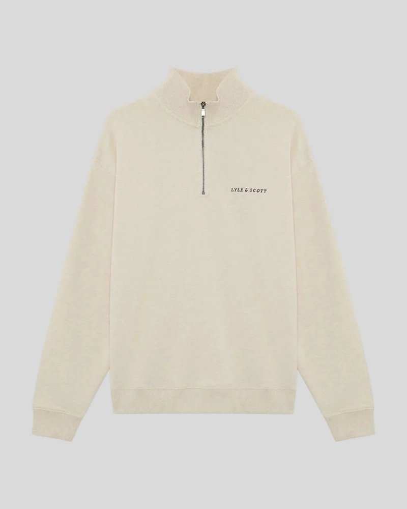 Heavyweight Script 1/4 Zip Sweatshirt