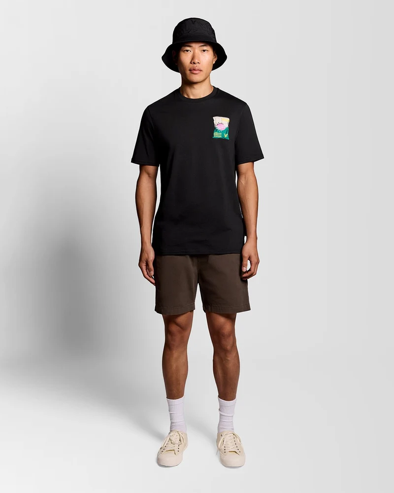 Embroidered Graphic Crew Neck T-Shirt