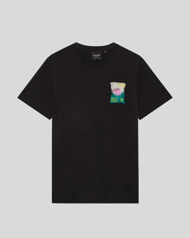 Embroidered Graphic Crew Neck T-Shirt