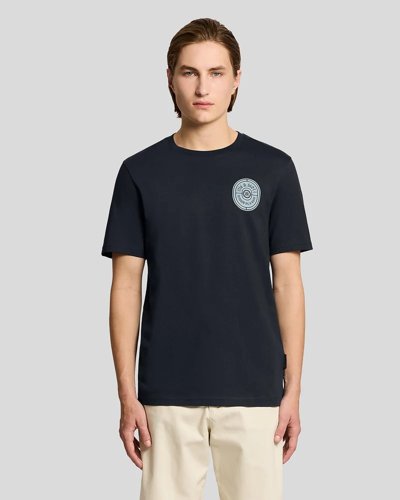 Graphic Badge Cotton T-Shirt