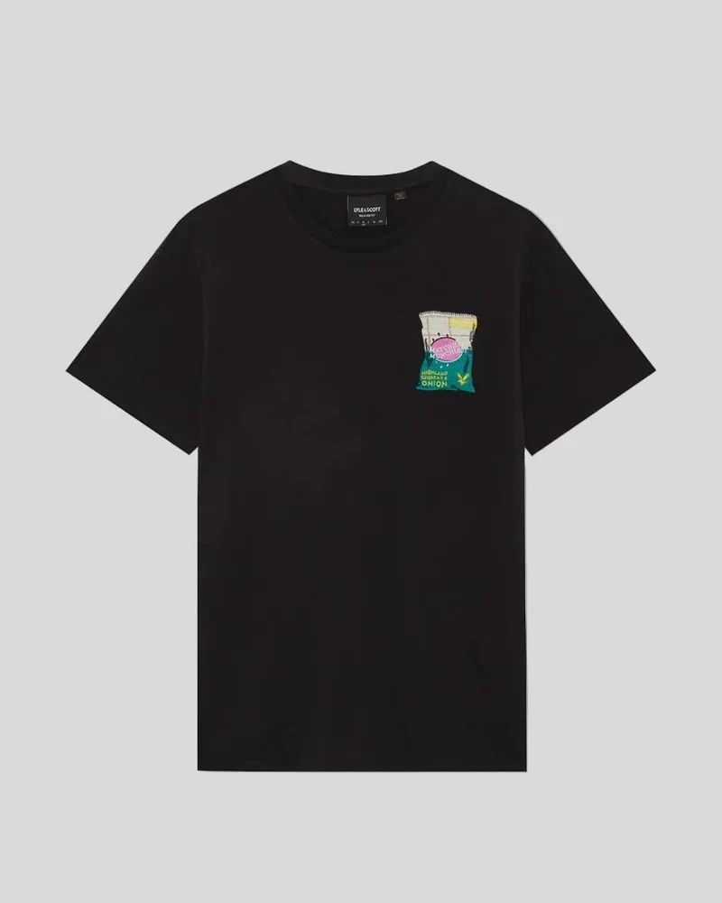 Embroidered Graphic Crew Neck T-Shirt
