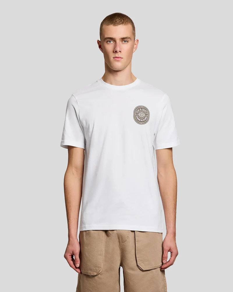 Graphic Badge Cotton T-Shirt