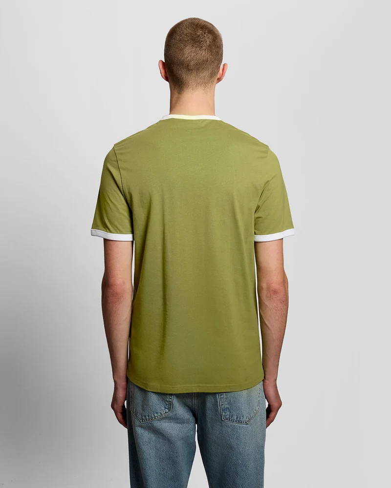 Ringer Cotton Crew Neck T-Shirt