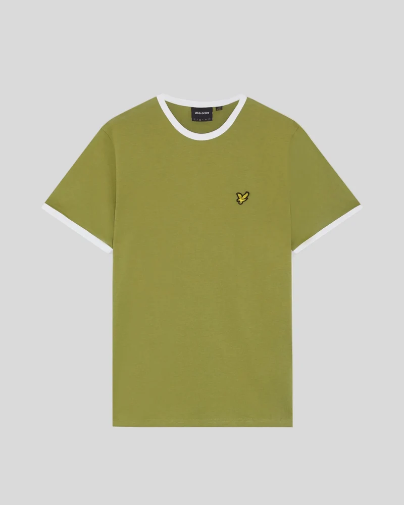 Ringer Cotton Crew Neck T-Shirt
