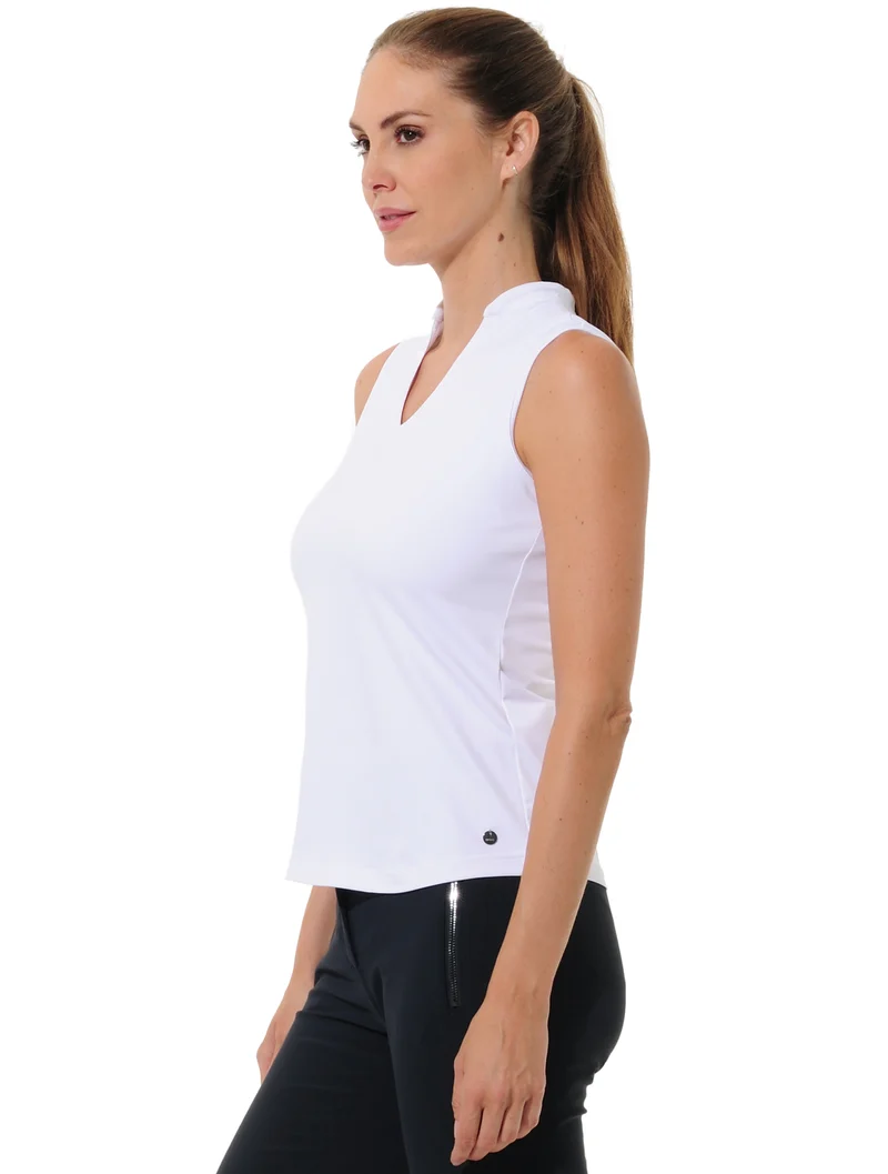 MDC Jersey Polo Damen weiß