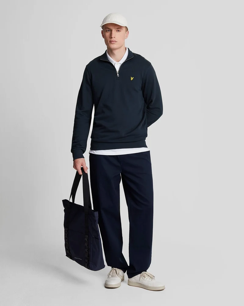 Cotton Loopback 1/4 Zip Sweatshirt