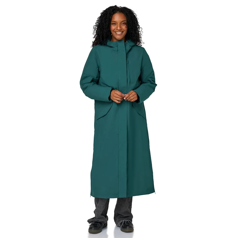 Happy Rainy Days lange regenjas Paris Teal