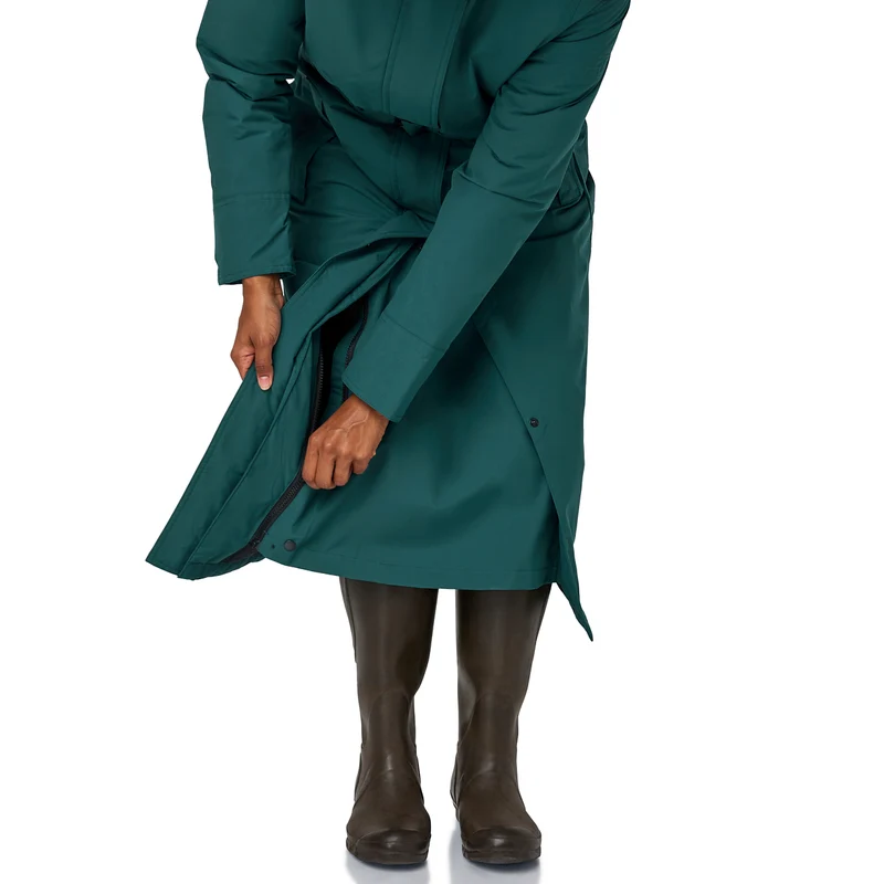 Happy Rainy Days Extra Lange Regenjas Gewatteerd Toronto Teal