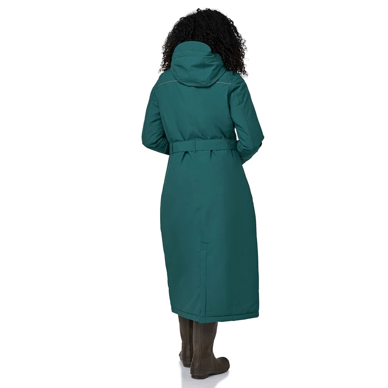 Happy Rainy Days Extra Lange Regenjas Gewatteerd Toronto Teal