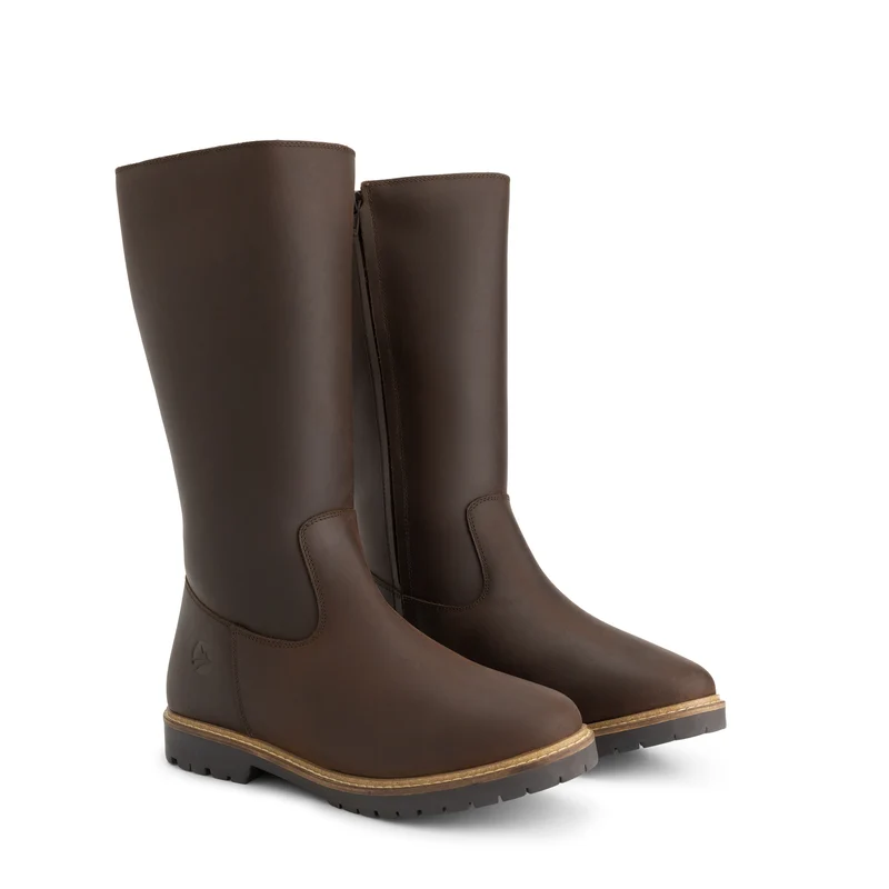 Jarvik Damen – Hohe Stiefel – Mit Wolle gefüttert – Dunkelbraun