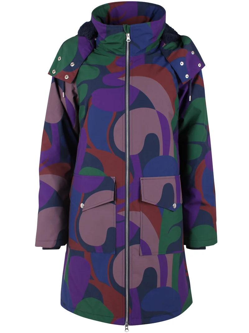 Danefae Regenjas Dames Daneturell Grey Plum Trops