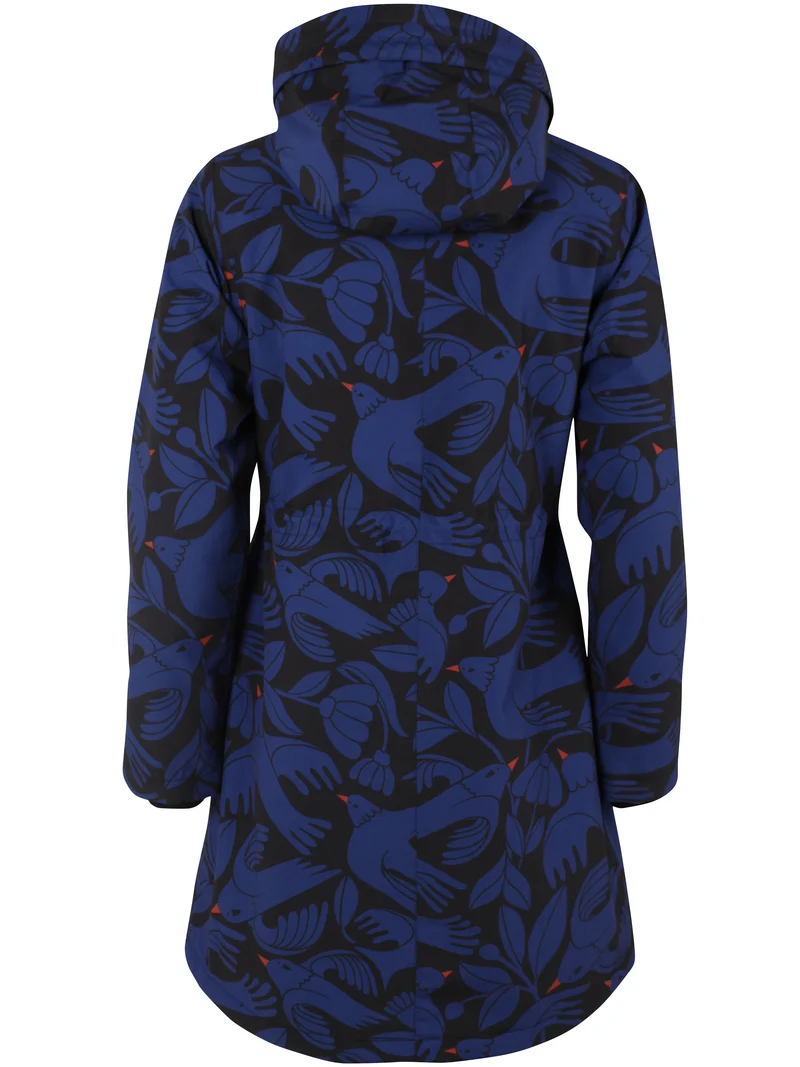 Danefae Winter Regenparka Dames Danenora Black/ Deep Blue Birdieup