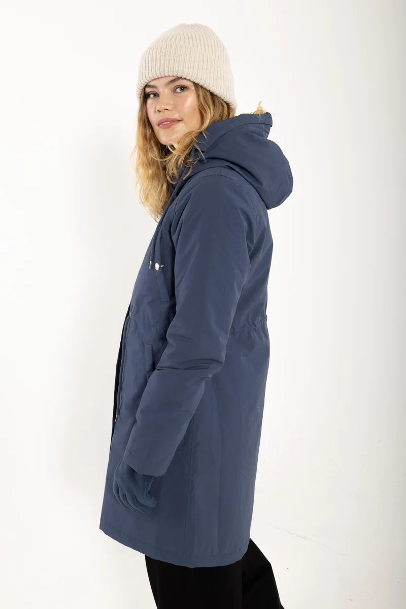 Danefae Winter Regenparka Dames Danenora Dark Grey Blue