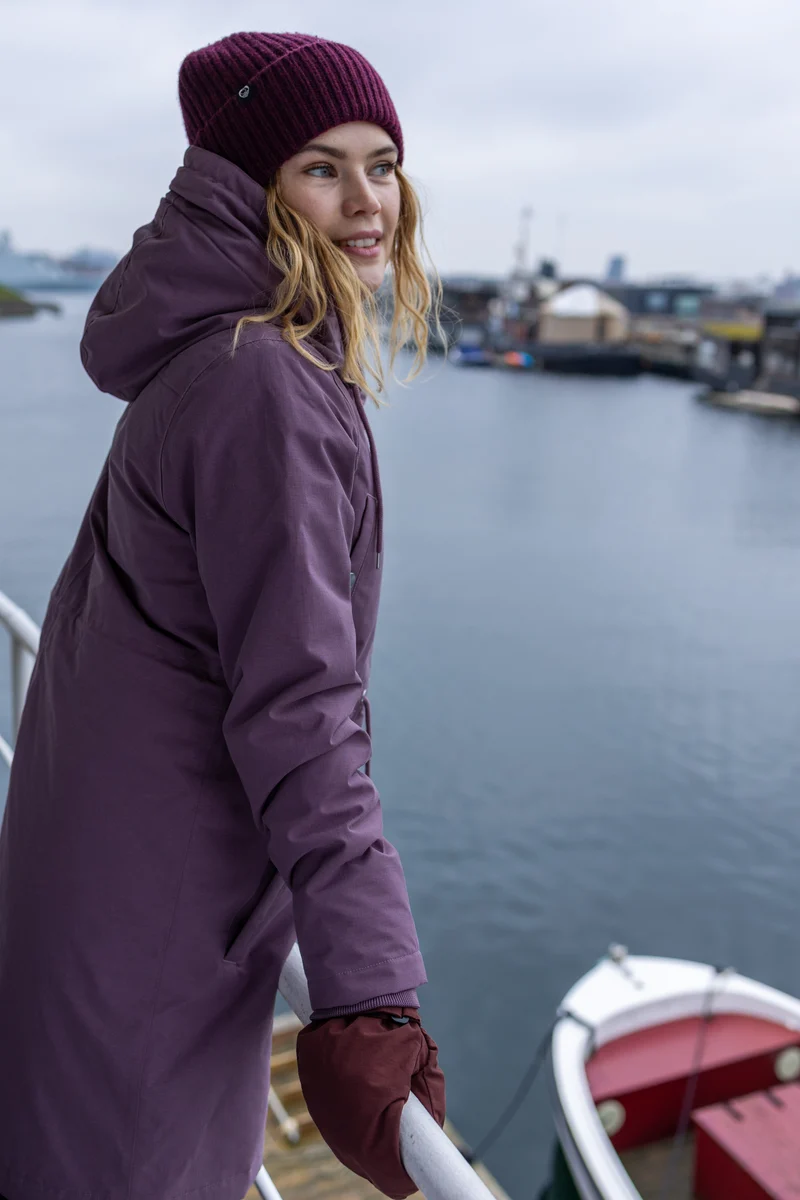 Danefae Winter Regenparka Dames Danenora Grey Plum
