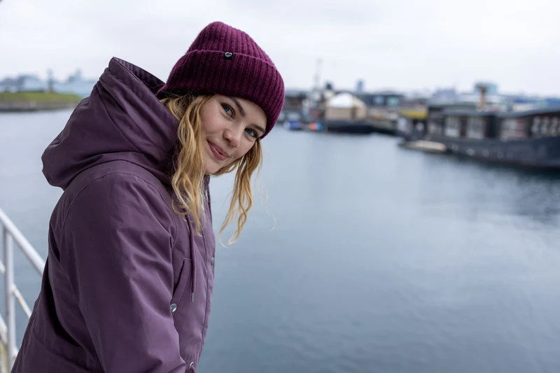 Danefae Winter Regenparka Dames Danenora Grey Plum