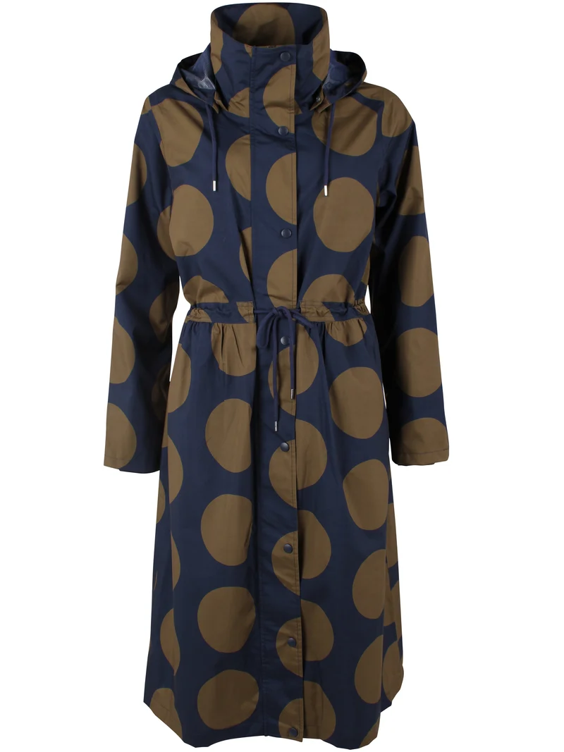 Danefae DaneThunder Regenjas Dames Dark Navy/ Olive Megadots