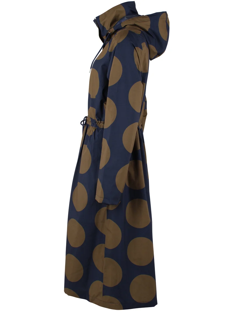 Danefae DaneThunder Regenjas Dames Dark Navy/ Olive Megadots