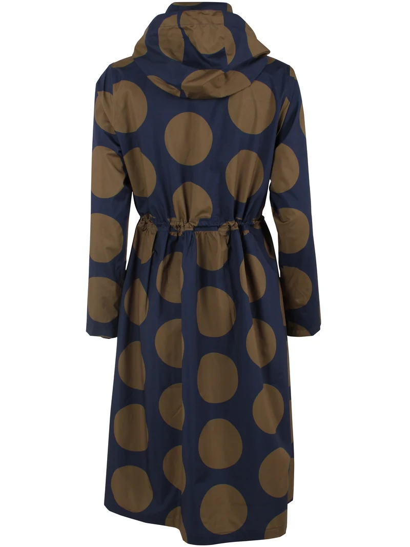 Danefae DaneThunder Regenjas Dames Dark Navy/ Olive Megadots