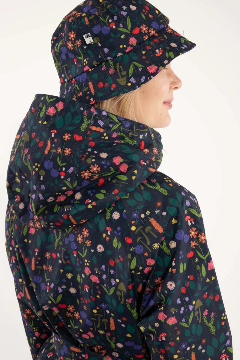 Danefea Bucket Hat Dark Navy Botanical