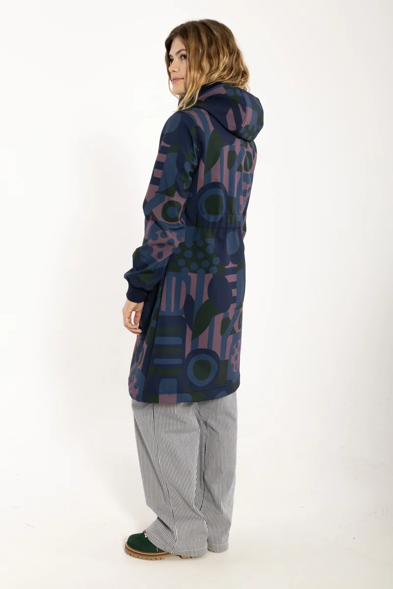 Danefae Softshell Regenjas Danejane Dark Forest Patchland