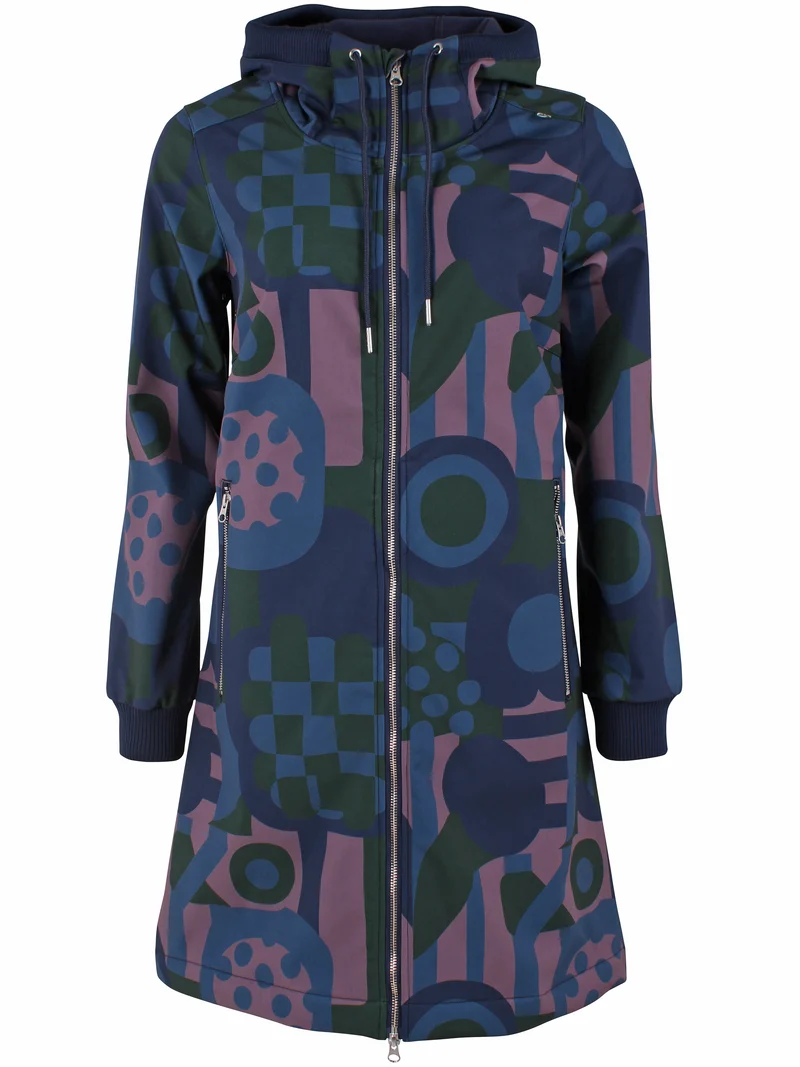 Danefae Softshell Regenjas Danejane Dark Forest Patchland