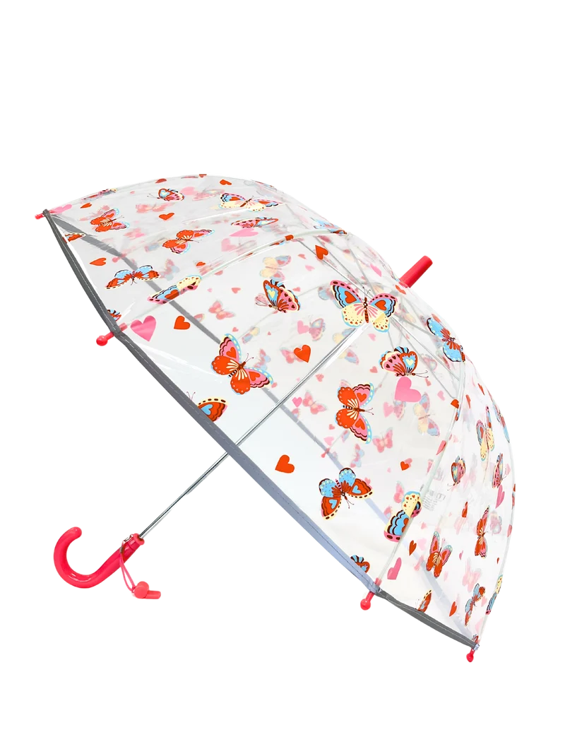 Kinderparaplu Vlinders Transparant