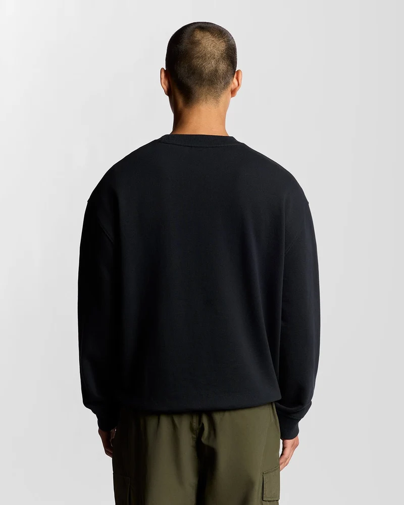 Script Brushback Fleece Sweatshirt