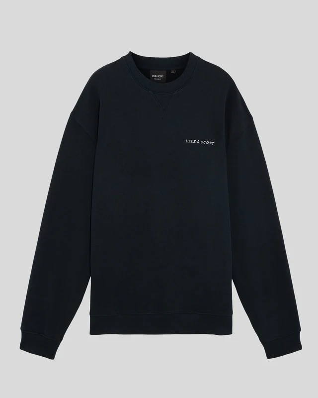 Script Brushback Fleece Sweatshirt