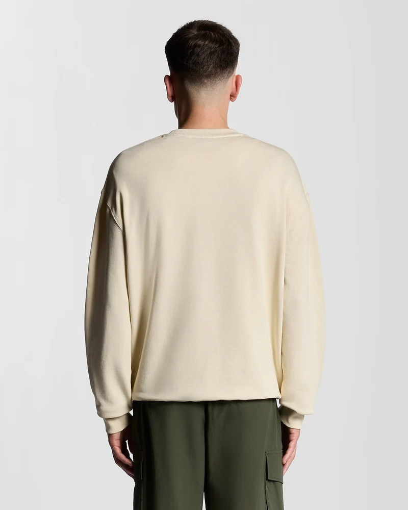 Script Brushback Fleece Sweatshirt