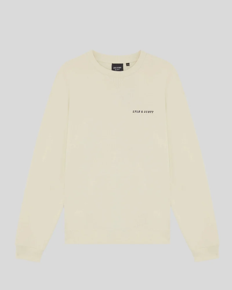 Script Brushback Fleece Sweatshirt