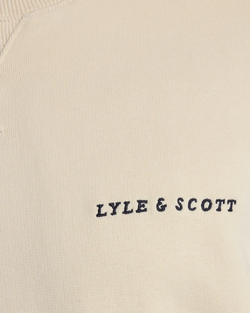Script Brushback Fleece Sweatshirt