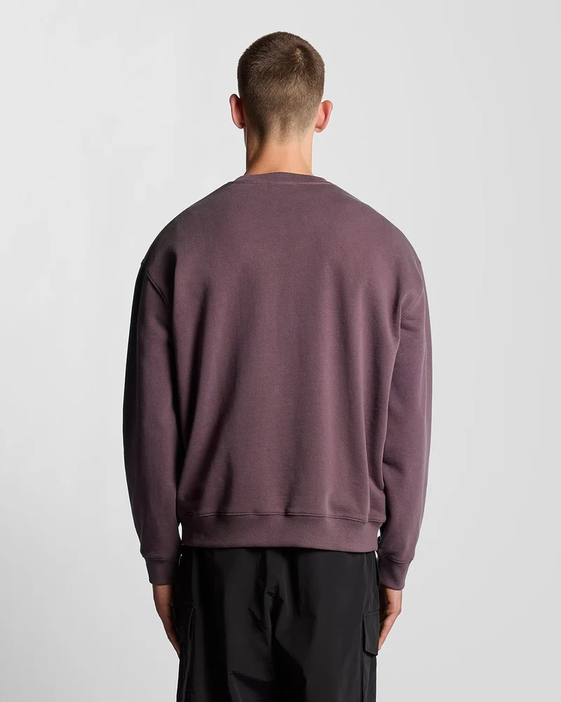 Script Brushback Fleece Sweatshirt