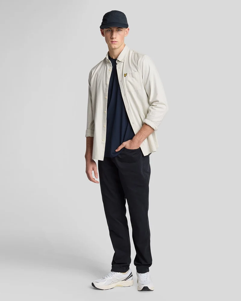 Linen Blend Raglan T-Shirt