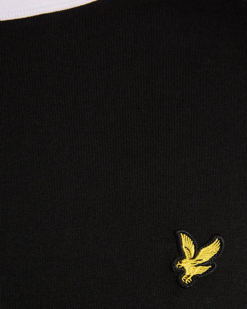 Ringer Cotton Crew Neck T-Shirt