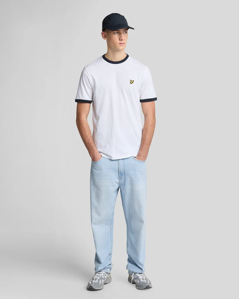 Ringer Cotton Crew Neck T-Shirt