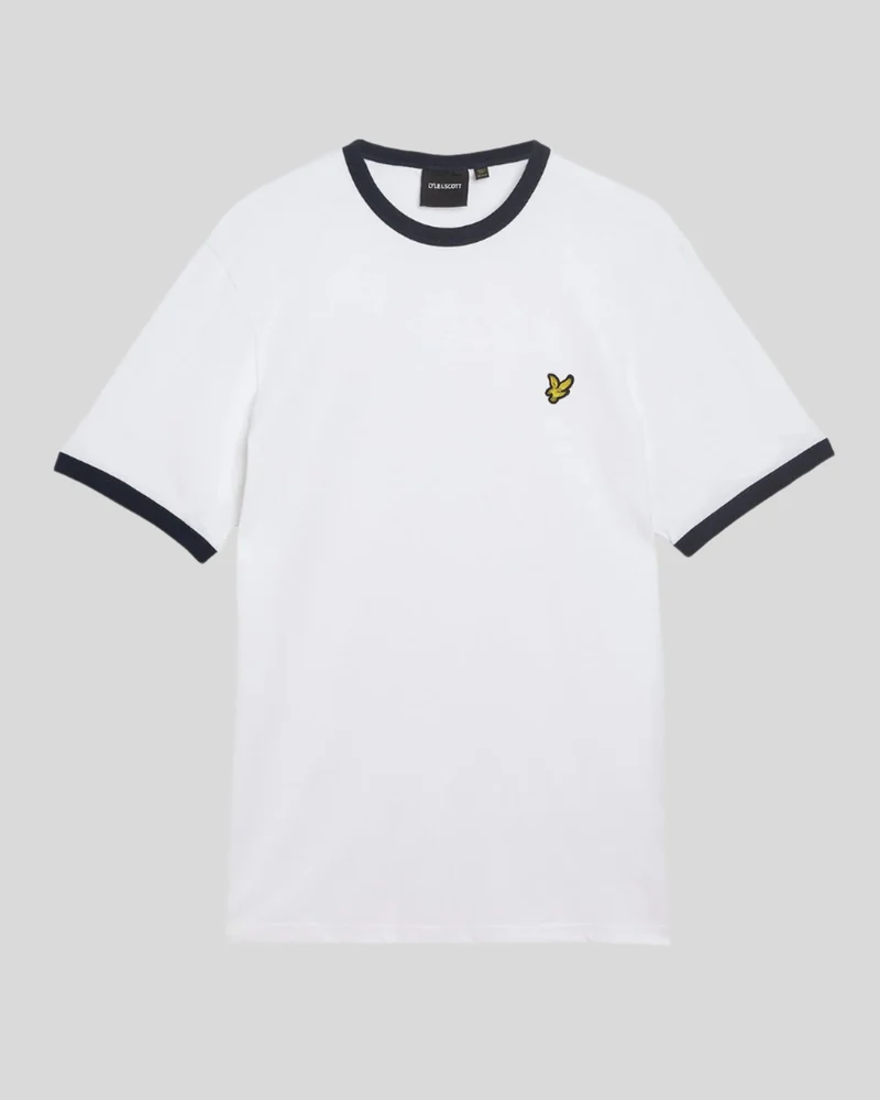 Ringer Cotton Crew Neck T-Shirt