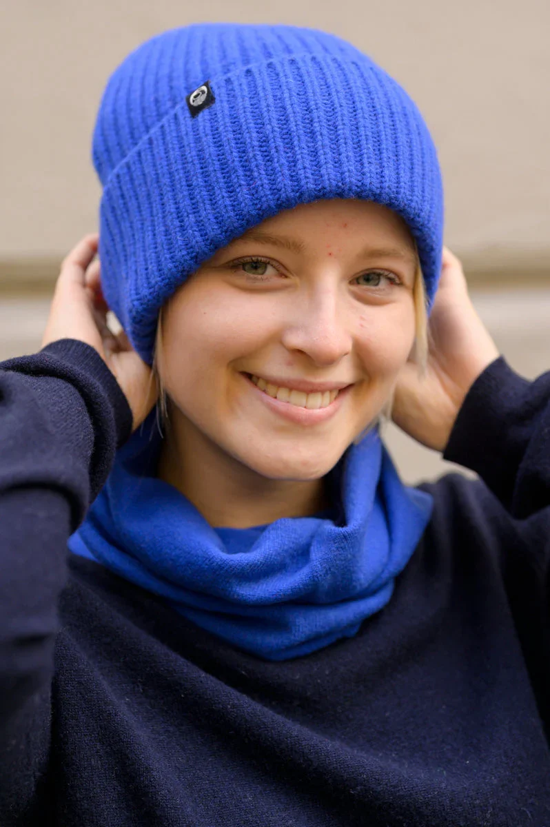 Danefea Danewarm Thoughts Merino Beanie Royal Blue