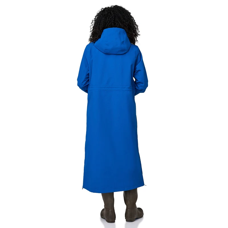 Happy Rainy Days lange regenjas Paris Kobalt blauw
