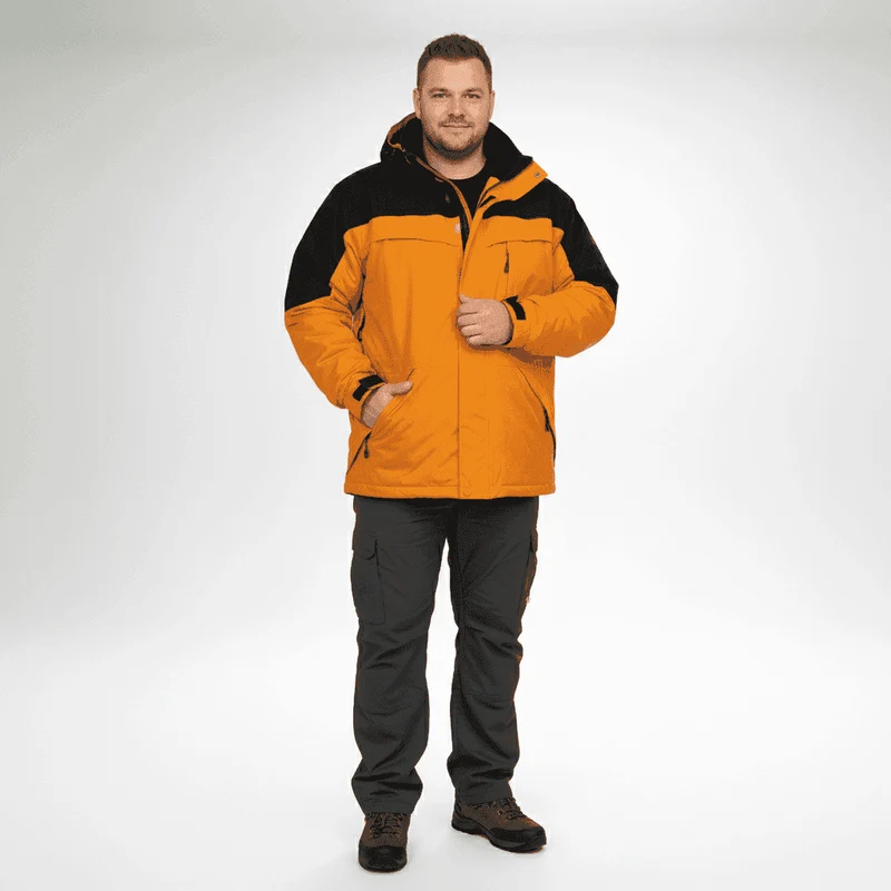 BigTiger 3in1 Funktionsjacke Herren Übergröße 4XL-10XL Rot Royal Anthrazit Schwarz Orange