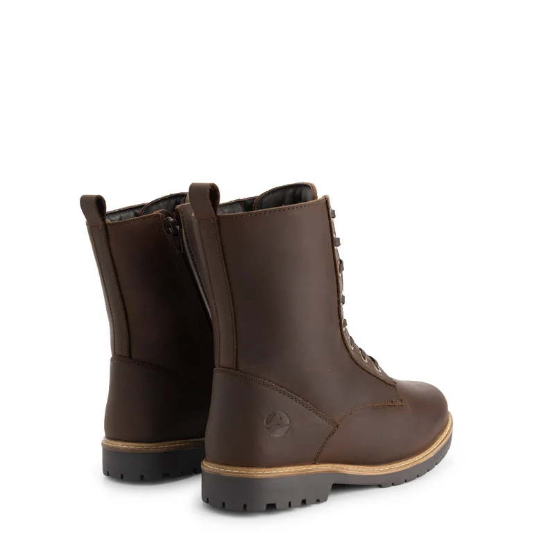 Torpsund Damen – Schnürstiefel mit Reißverschluss – Wolle gefüttert