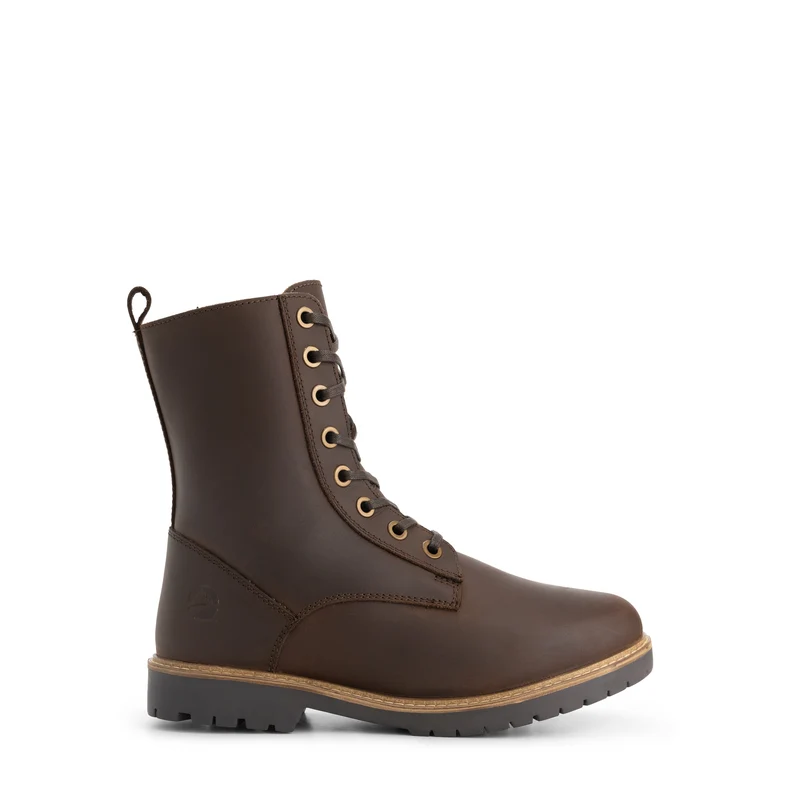 Torpsund Damen – Schnürstiefel mit Reißverschluss – Wolle gefüttert