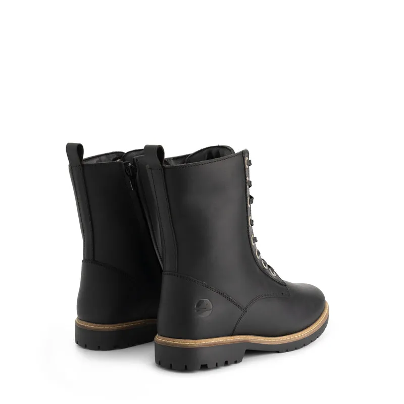 Torpsund Damen – Schnürstiefel mit Reißverschluss – Wolle gefüttert