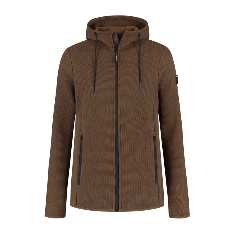 Tilde Damen – Outdoor-Weste – Fleece – Dunkelbraun